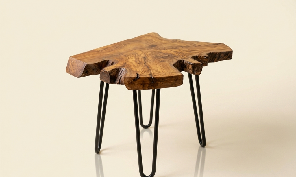 “The Living Edge” – Premium Solid Teak Wood Coffee Table