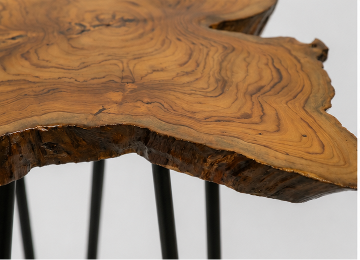 “The Living Edge” – Premium Solid Teak Wood Coffee Table