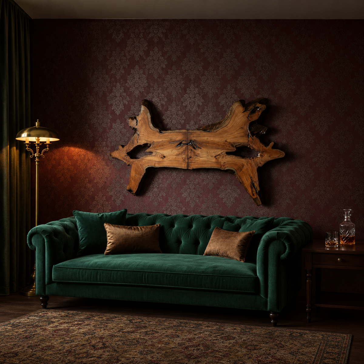 An Organic Driftwood Teak Wall Sculpture — A Symbol of Growth, Strength & Success