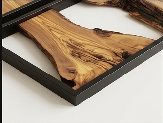 An Organic Wood Triptych Wall art — Three Individual Frames, One Continuous Story.