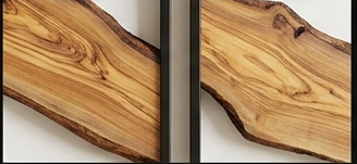 An Organic Wood Triptych Wall art — Three Individual Frames, One Continuous Story.