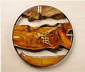 16-Inch Live Edge Teak Wood Wall Clock | Handmade High-Grade Sangwan Wood Clock