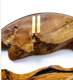 16-Inch Live Edge Teak Wood Wall Clock | Handmade High-Grade Sangwan Wood Clock