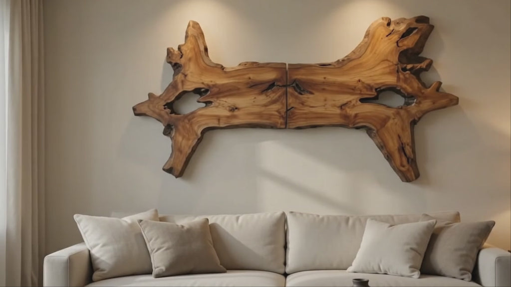 An Organic Driftwood Teak Wall Sculpture — A Symbol of Growth, Strength & Success