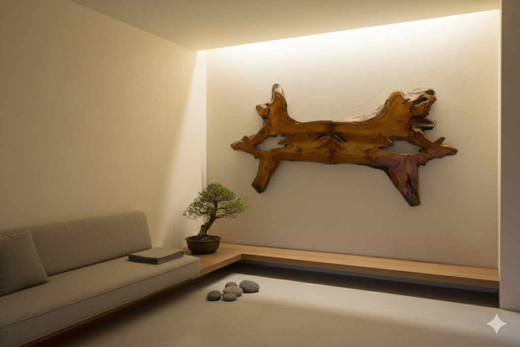 An Organic Driftwood Teak Wall Sculpture — A Symbol of Growth, Strength & Success